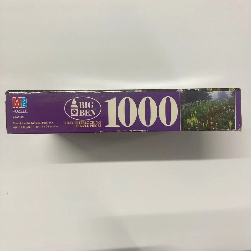 Milton Bradley Puzzle Mount Rainier 1000 Pieces 1996 Washington USA New Sealed